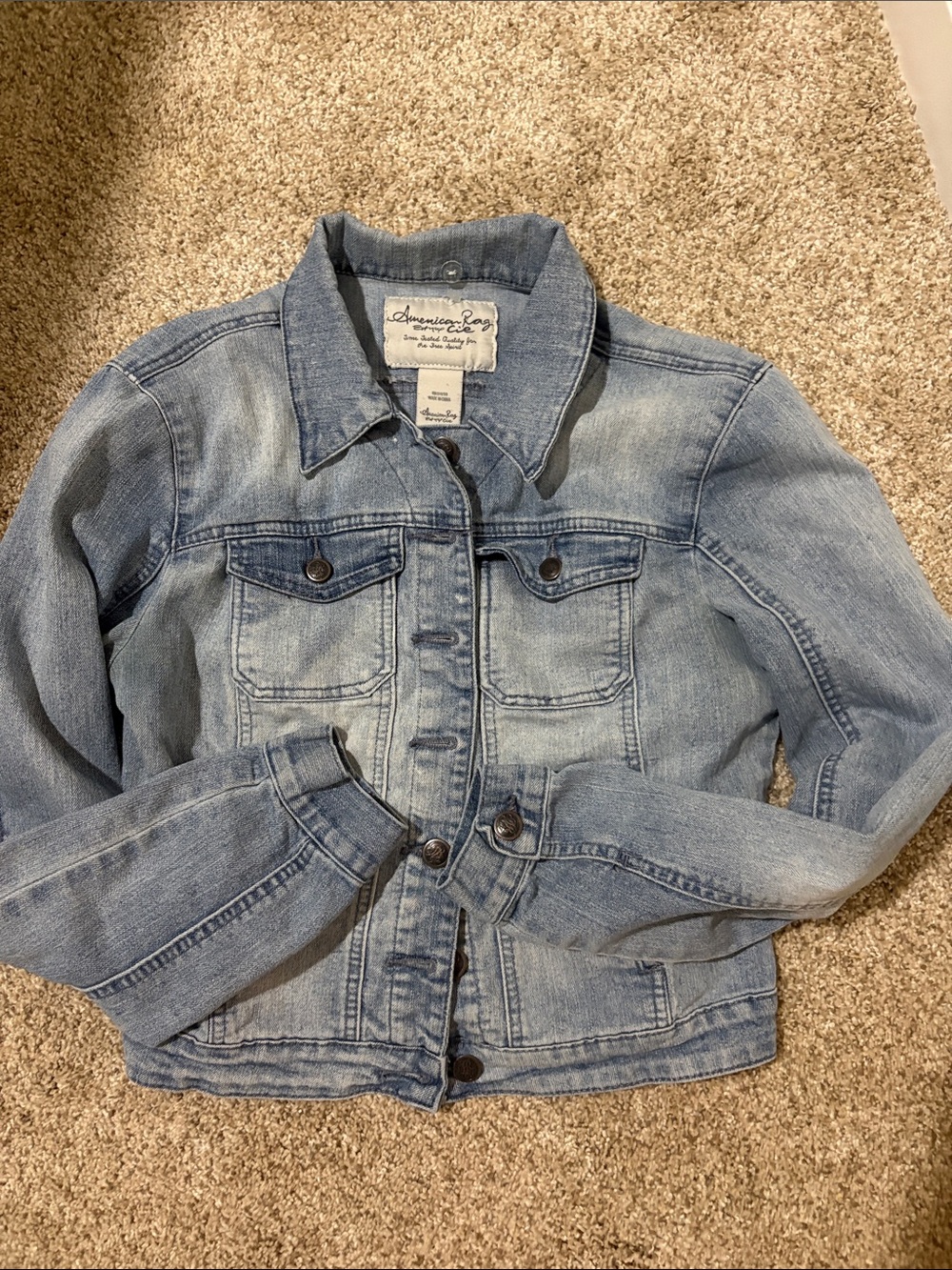 American Rag Washed Blue Denim Jacket